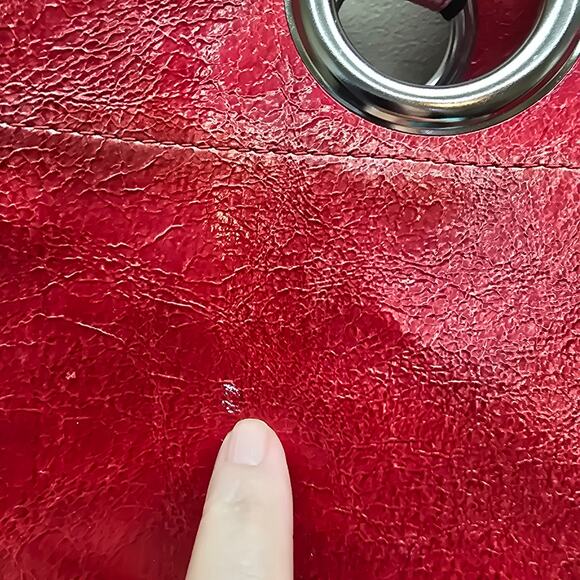 Kate Landry Large Vegan Leather Large Tote Shopper Everyday Shoulder Bag Red - Picture 3 of 10